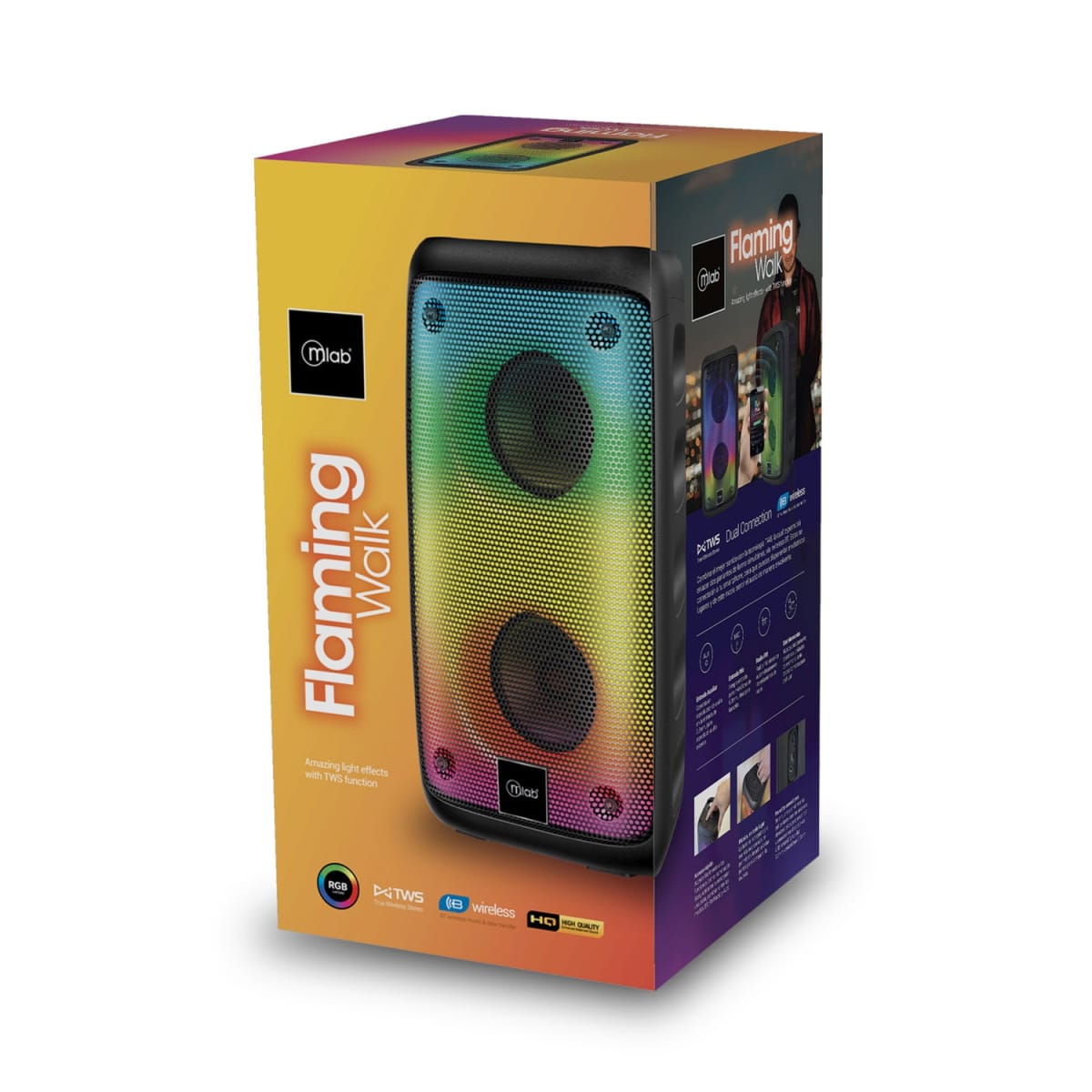 MLAB SPEAKER FLAMING WALK BASS8