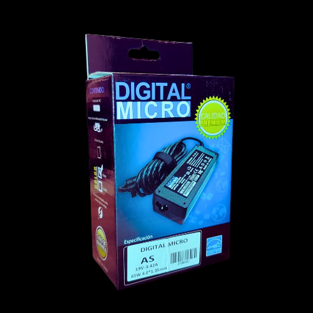 DIGITAL MICRO CHARGER ASUS 19V-3.42A 4.0-1.35mm 65W2