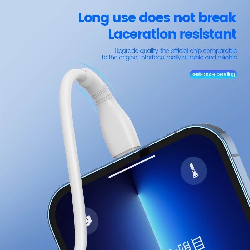 JELLICO CHARGING DATA CABLE FAST USB FOR LIGHTNING 1M 3.1A B96