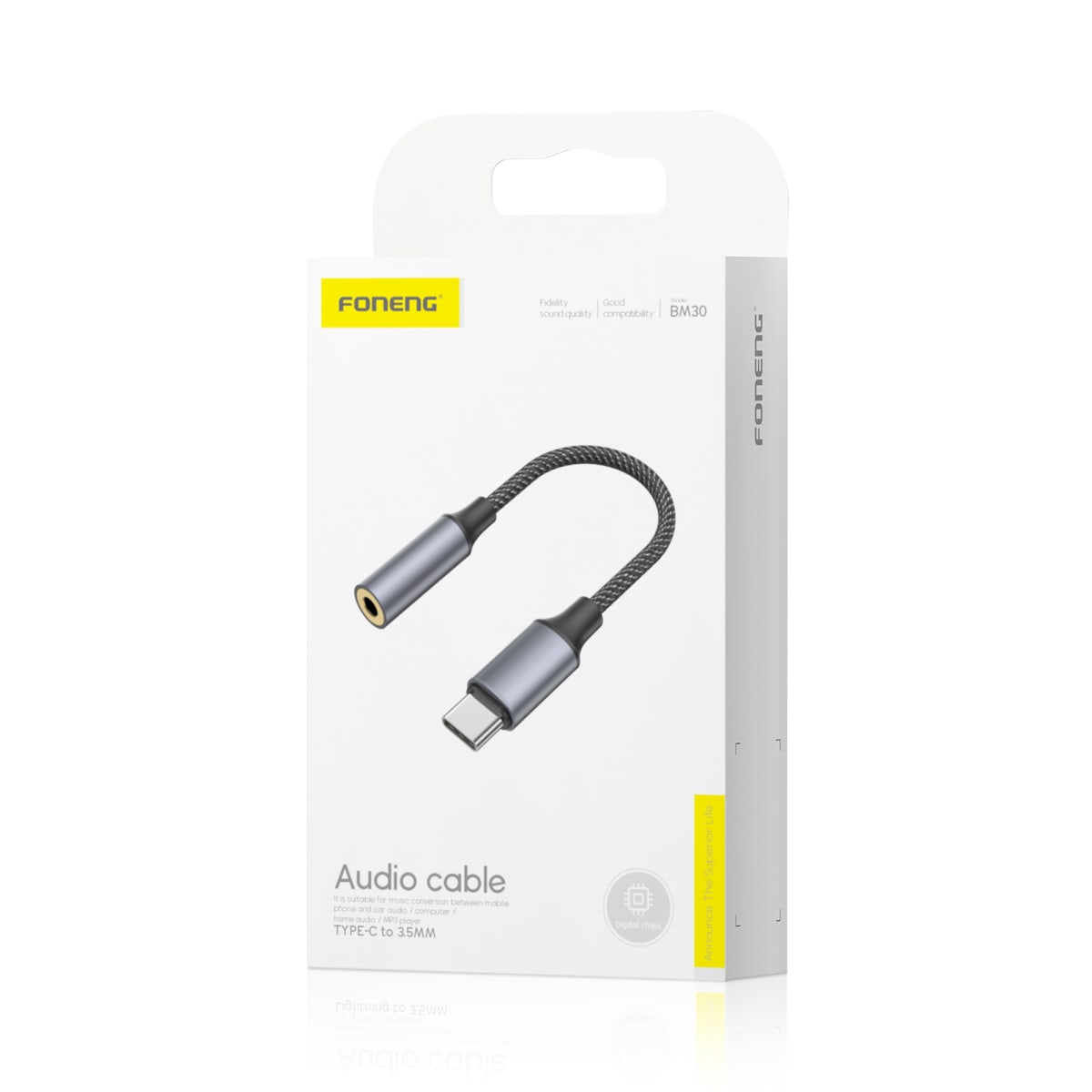 ADAPTADOR AUDIO CABLE TIPO C BM30 FONENG2