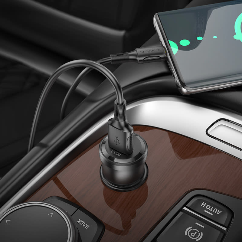 SINGLE PORT CAR CHARGER 18W BOROFONE BZ231