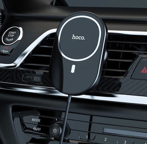 MAGNETIC WIRELESS CHARGER IN CAR HOLDER HOCO PREMIUM 15W CA903