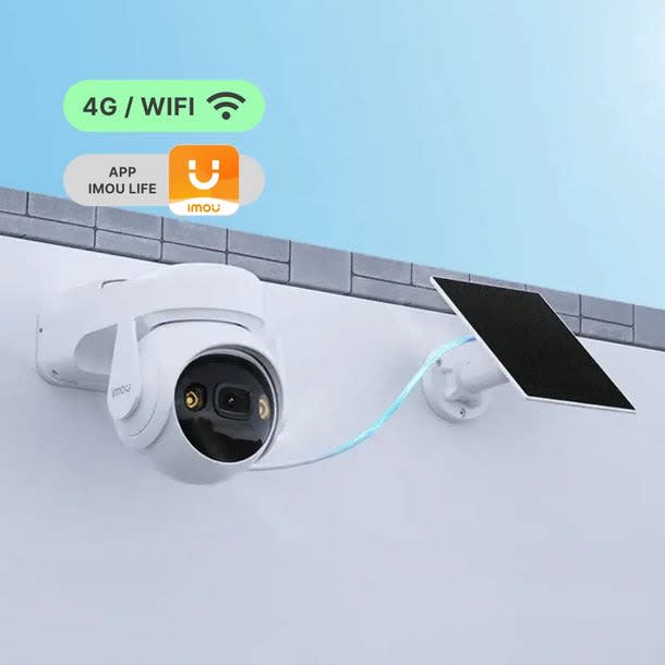 Cámara Wifi/4G Lte AOV PT 360°- 5MP - 3K Con Batería y Panel Solar | Imou2