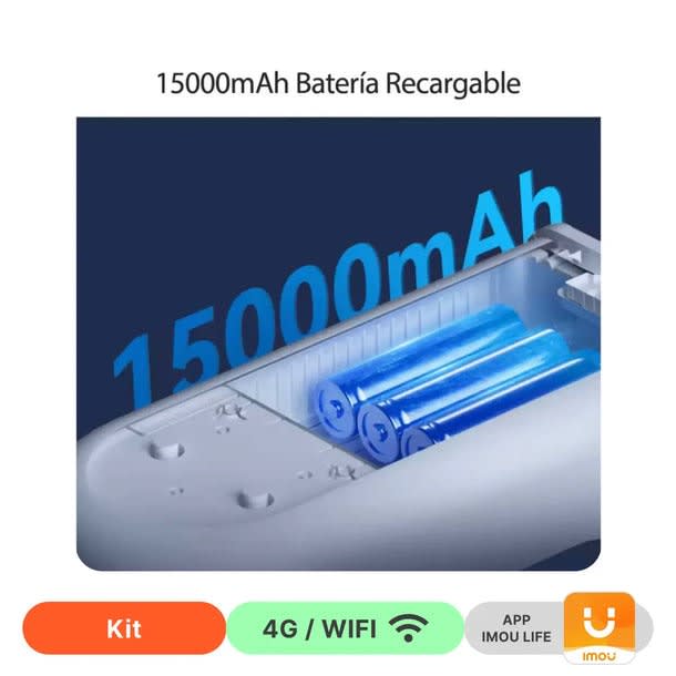 Cámara Wifi/4G Lte AOV PT 360°- 5MP - 3K Con Batería y Panel Solar | Imou7