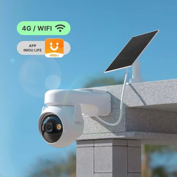 Cámara Wifi/4G Lte AOV PT 360°- 5MP - 3K Con Batería y Panel Solar | Imou3
