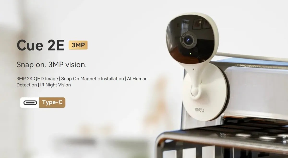 IMOU WI-FI INDOOR SMART CAMERA CUE 2 2K 3MP5