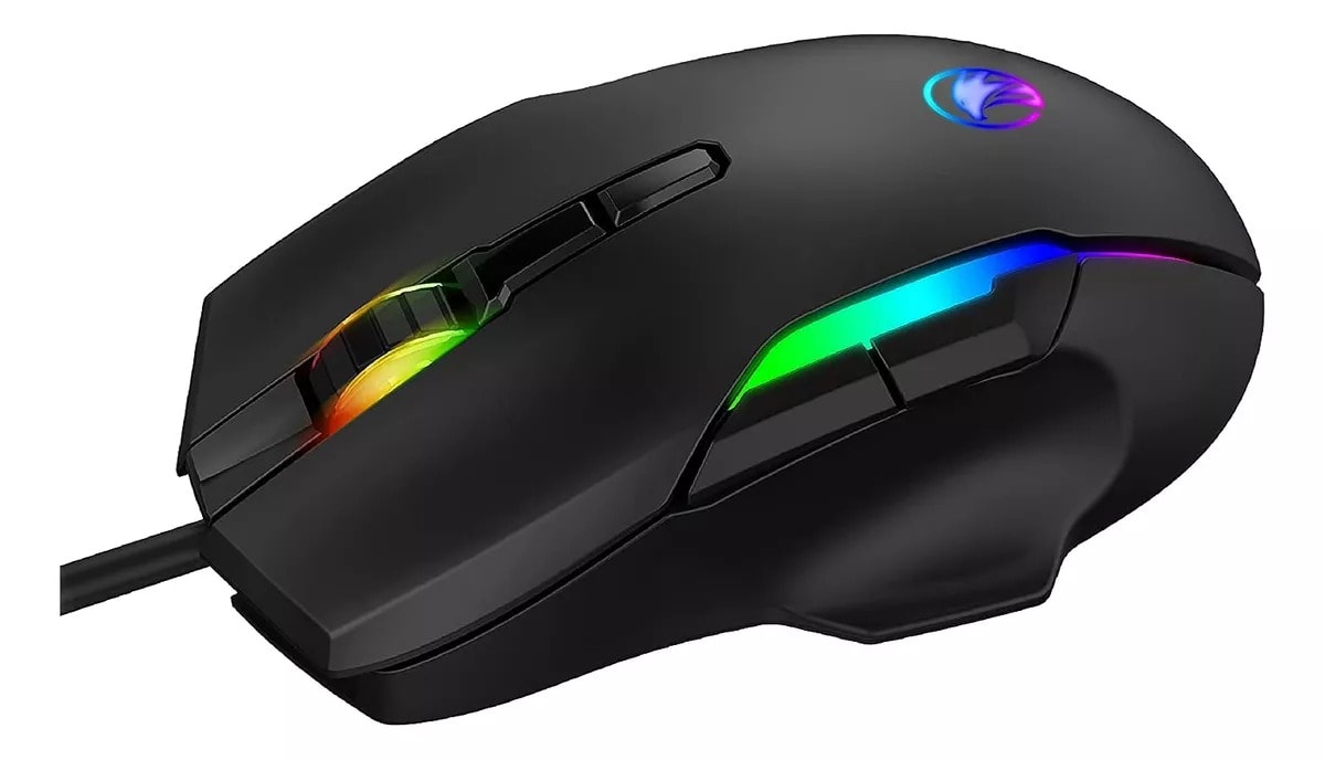 MOUSE GAMER NJOYTECH ERGONÓMICO CON LUCES RGB 0