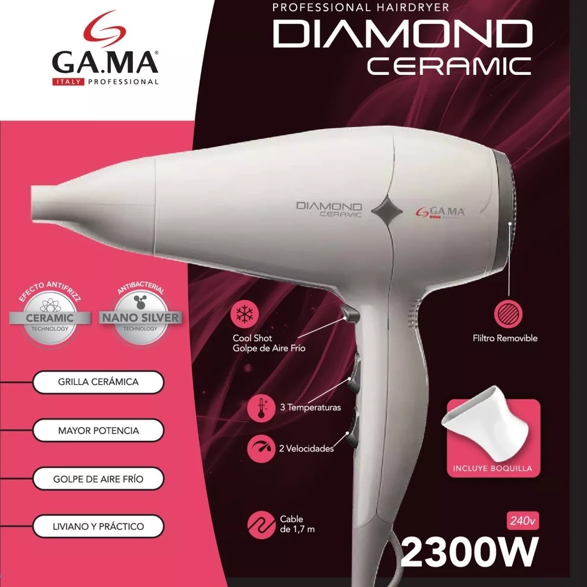 GAMA SECADOR DIAMOND CERAMIC 2300W2