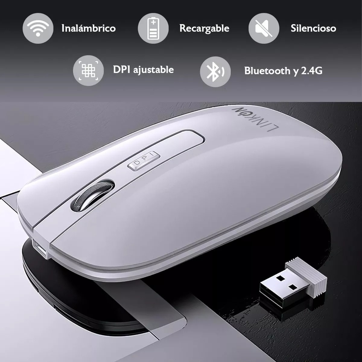 WIRELESS MOUSE USB RECARGABLE2