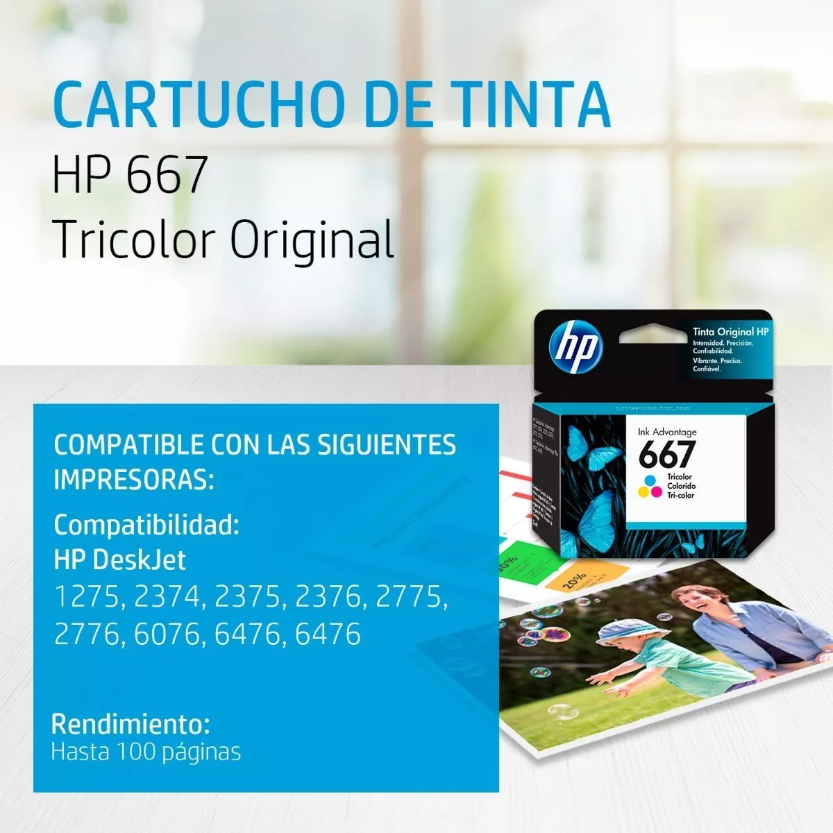 HP TINTA 667 2ML ORIGINAL 3YM79AL2