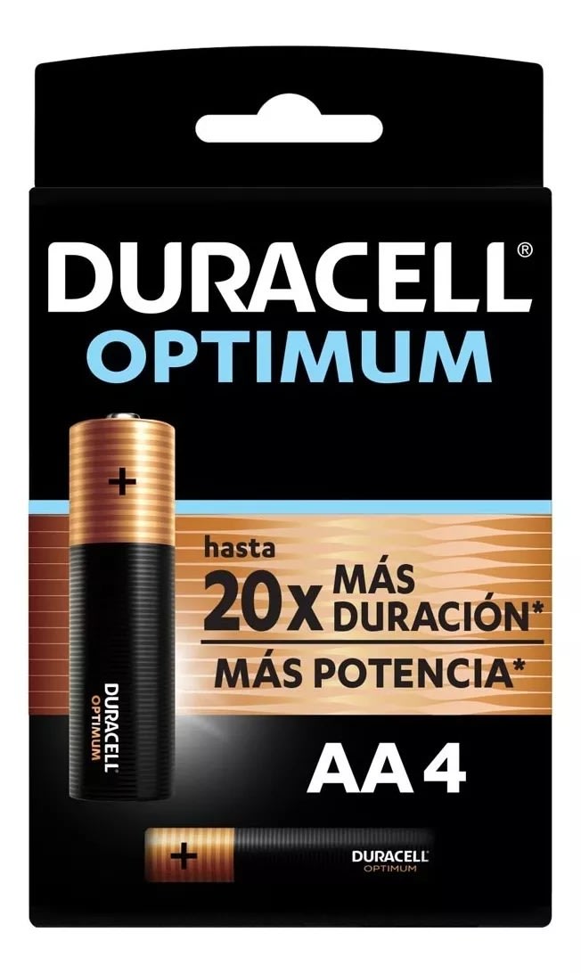 PILAS AA (4) DURACELL OPTIMUM 0