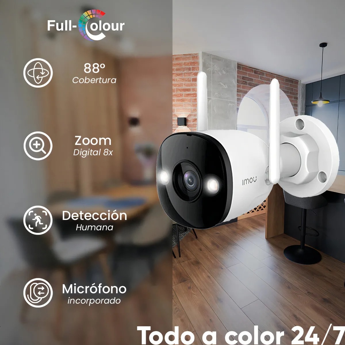 IMOU BULLET 2E OUTDOOR SMART SECURITY CAMERA 2K 3MP5