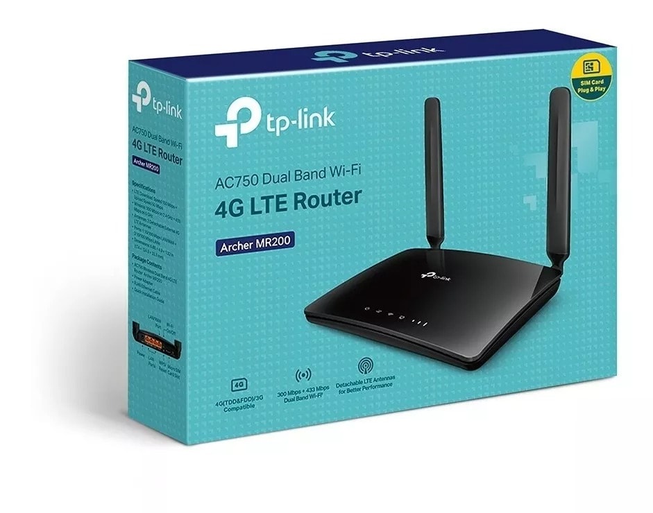 TP-LINK 4G LTE ROUTER AC750 DUAL BAND WI-FI2