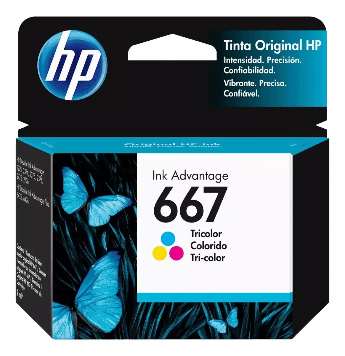 HP TINTA 667 2ML ORIGINAL 3YM79AL 0
