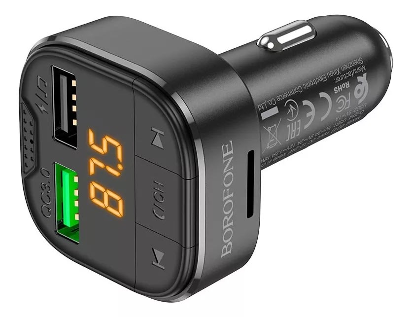 BOROFONE IN- CAR AUDIO WIRELESS FM TRANSMITTER 18W  BC435