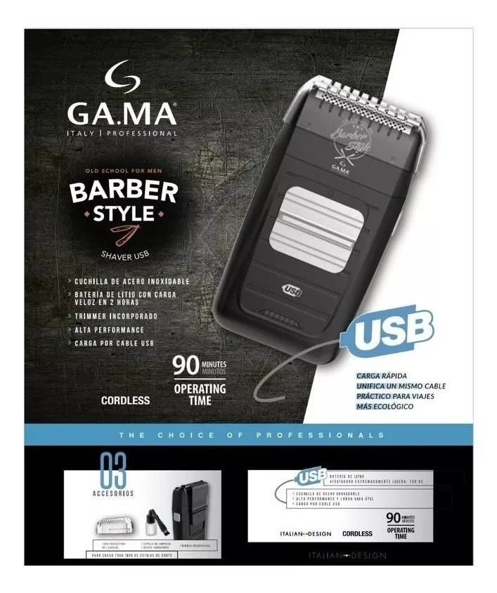 GAMA BARBER STYLE USB AFEITADORA4
