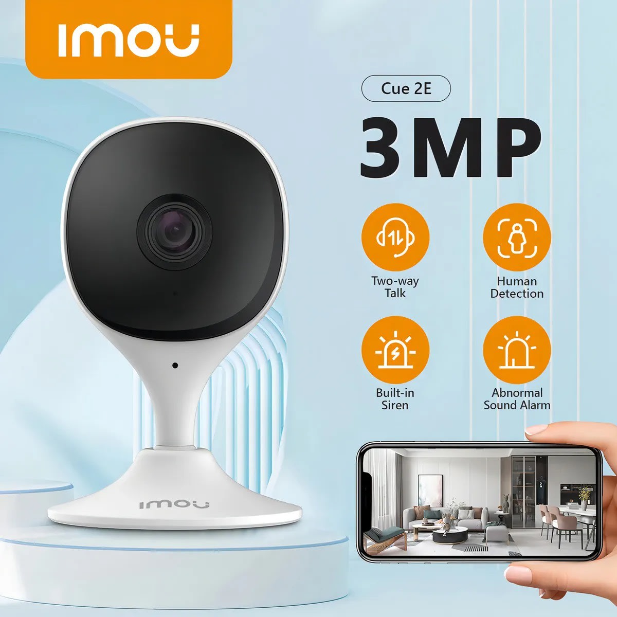 IMOU WI-FI INDOOR SMART CAMERA CUE 2 2K 3MP2