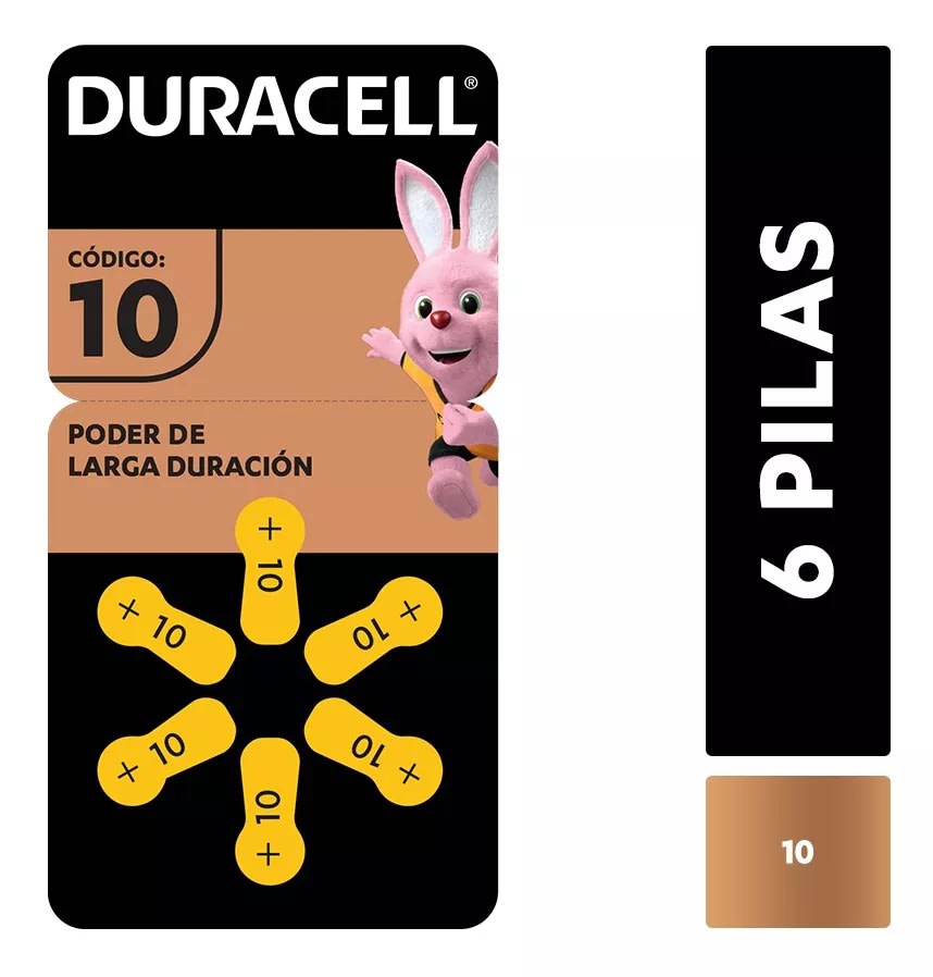 PILA AUDIFONO 10 DURACELL C/U2
