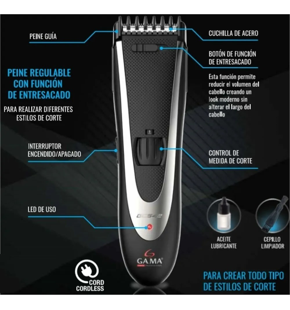 GAMA SPECIAL SET CLIPPER + NOSE TRIMMER GCS5444