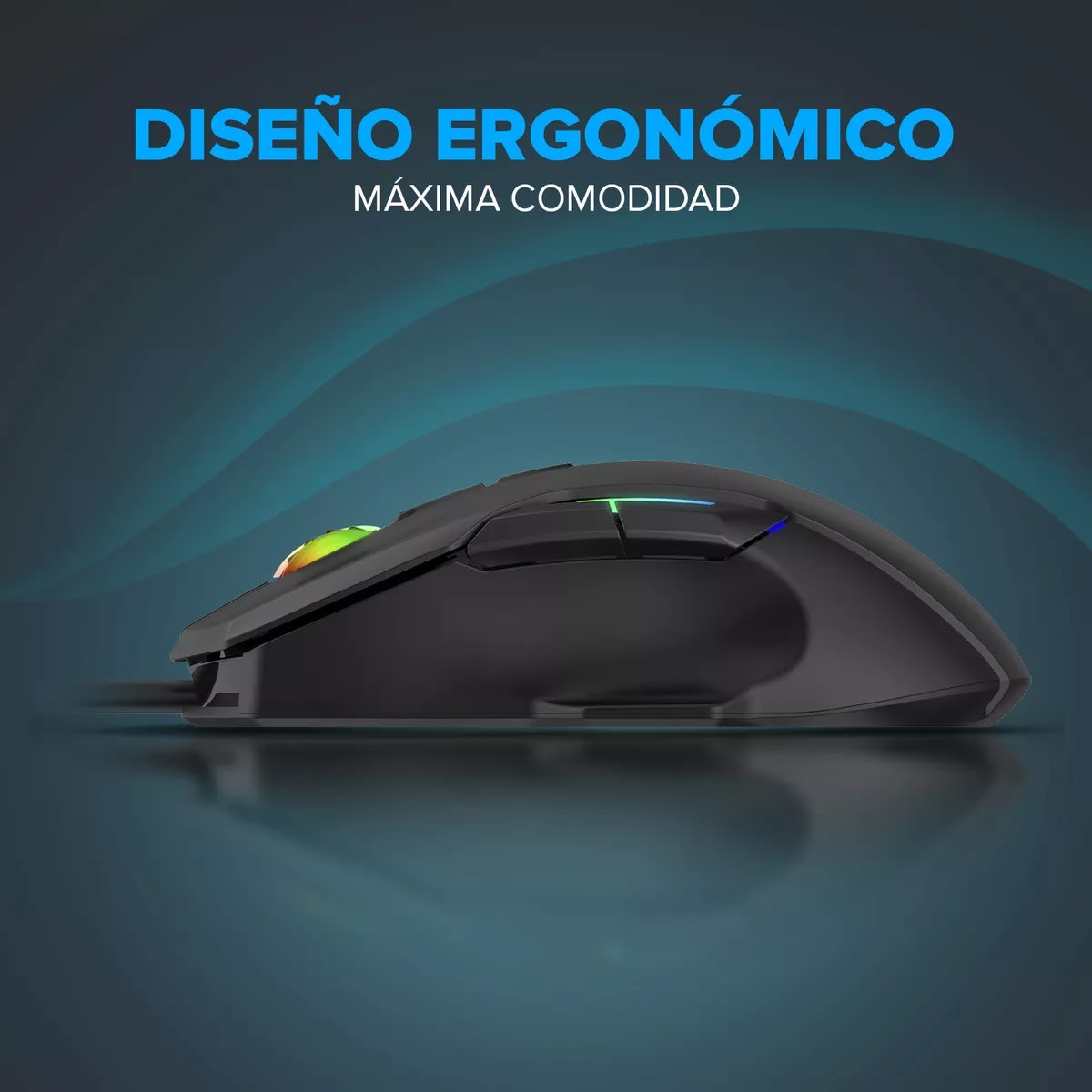 MOUSE GAMER NJOYTECH ERGONÓMICO CON LUCES RGB2