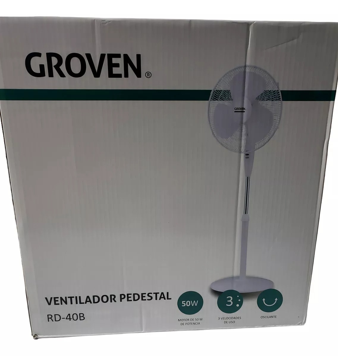 GROVEN VENTILADOR PEDESTAL 50W3