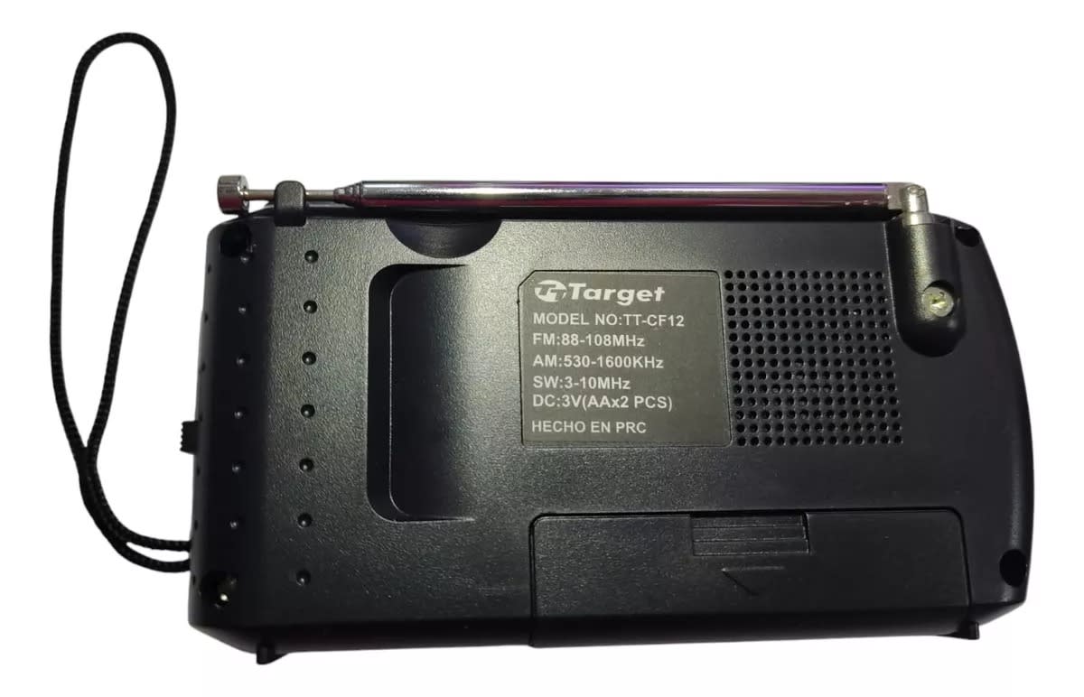 RADIO PORTATIL TT-CF12 3 BANDAS FM/AM/SW TARGET2