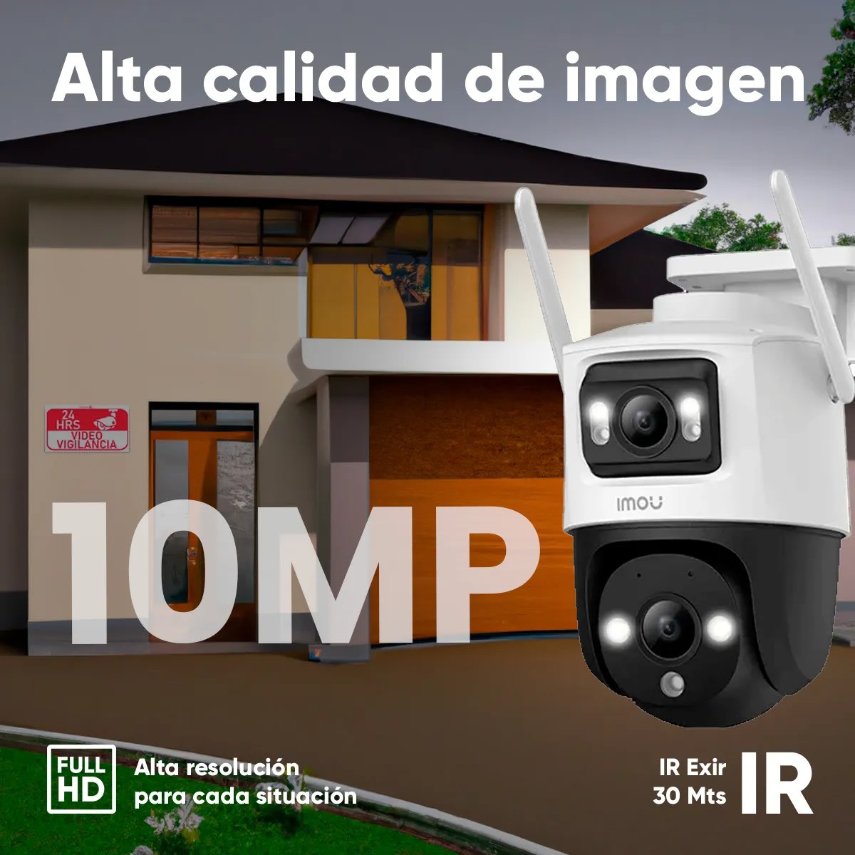 IMOU DUAL-LENS OUTDOOR SMART SECURITY CAMERA CRUISER DUAL 2 10MP 5MP+5MP4