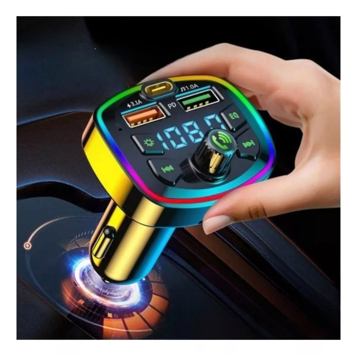 CAR FM PLAYER Q7 PD 20W 3.1A 12-24V3