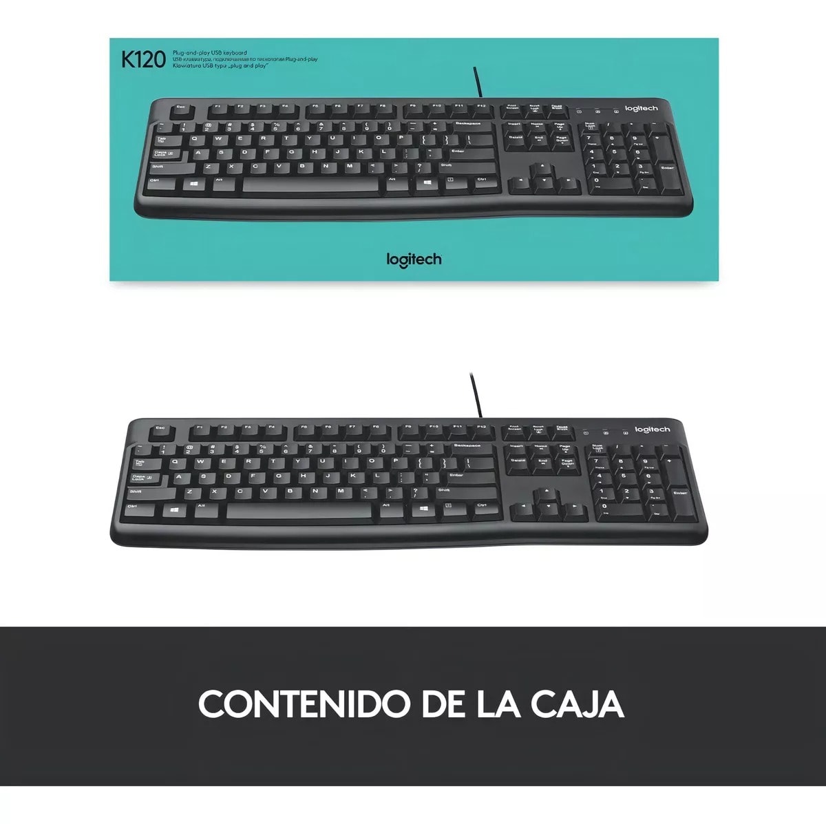 LOGITECH TECLADO UBS PLUG AND PLAY K1202