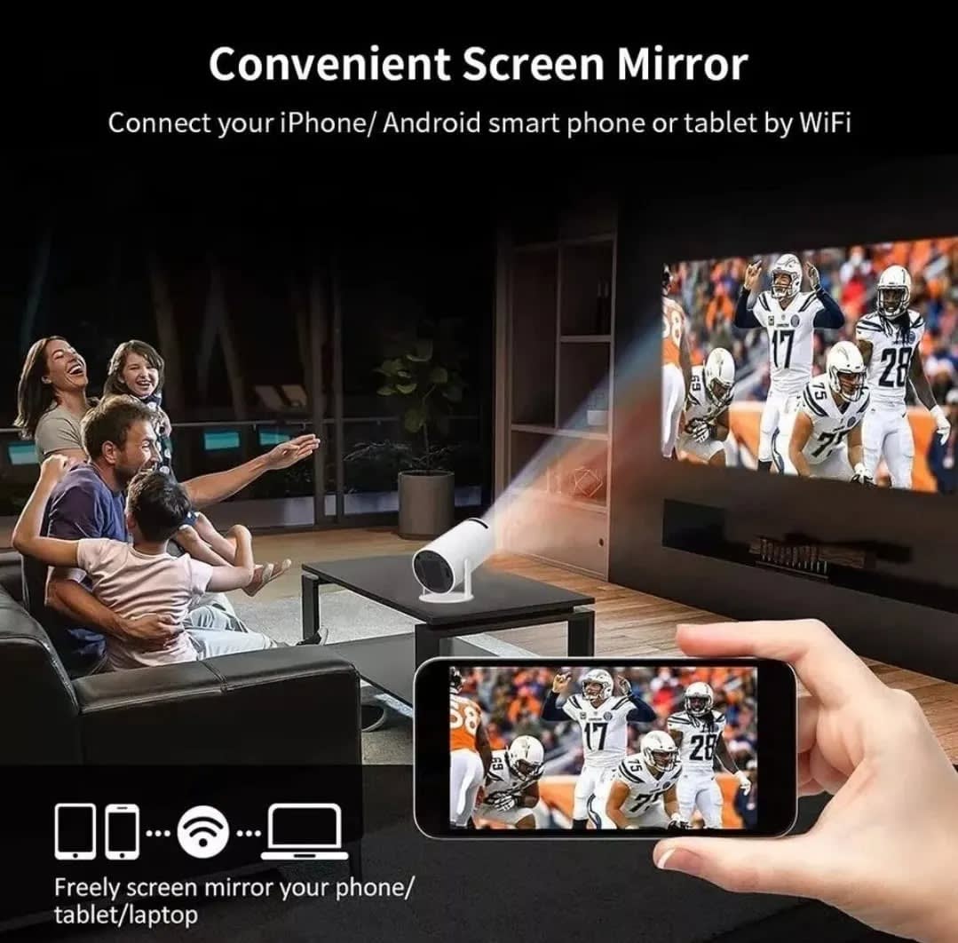 PROYECTOR LEDSTAR HY300 PORTATIL HOMECINEMA 200LM BLANCO ULTRA HD 1558586