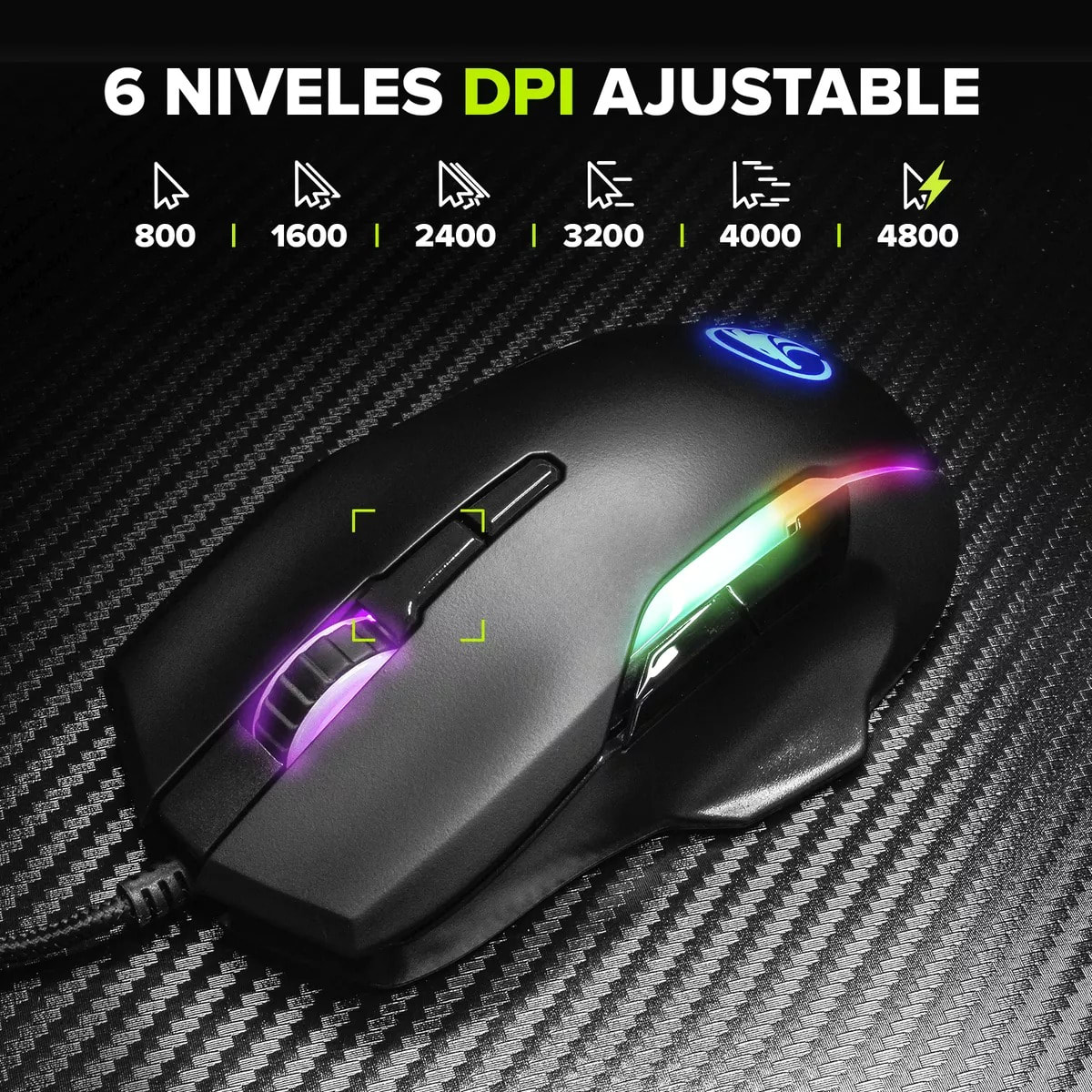 MOUSE GAMER NJOYTECH ERGONÓMICO CON LUCES RGB4