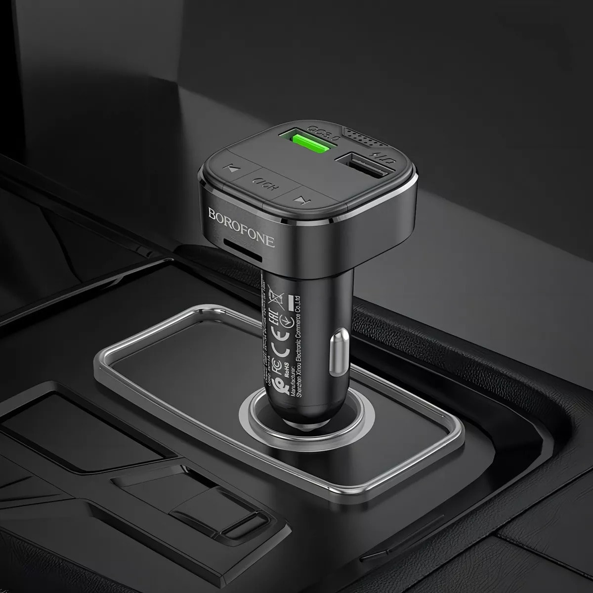 BOROFONE IN- CAR AUDIO WIRELESS FM TRANSMITTER 18W  BC433