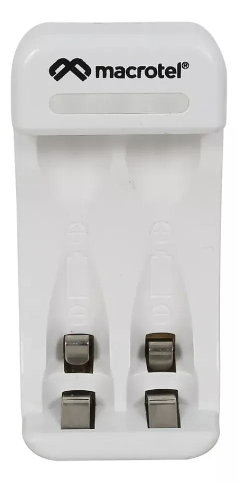 CARGADOR + 2 PILAS AA RECARGABLES 9V 1000 CICLOS DE CARGA2