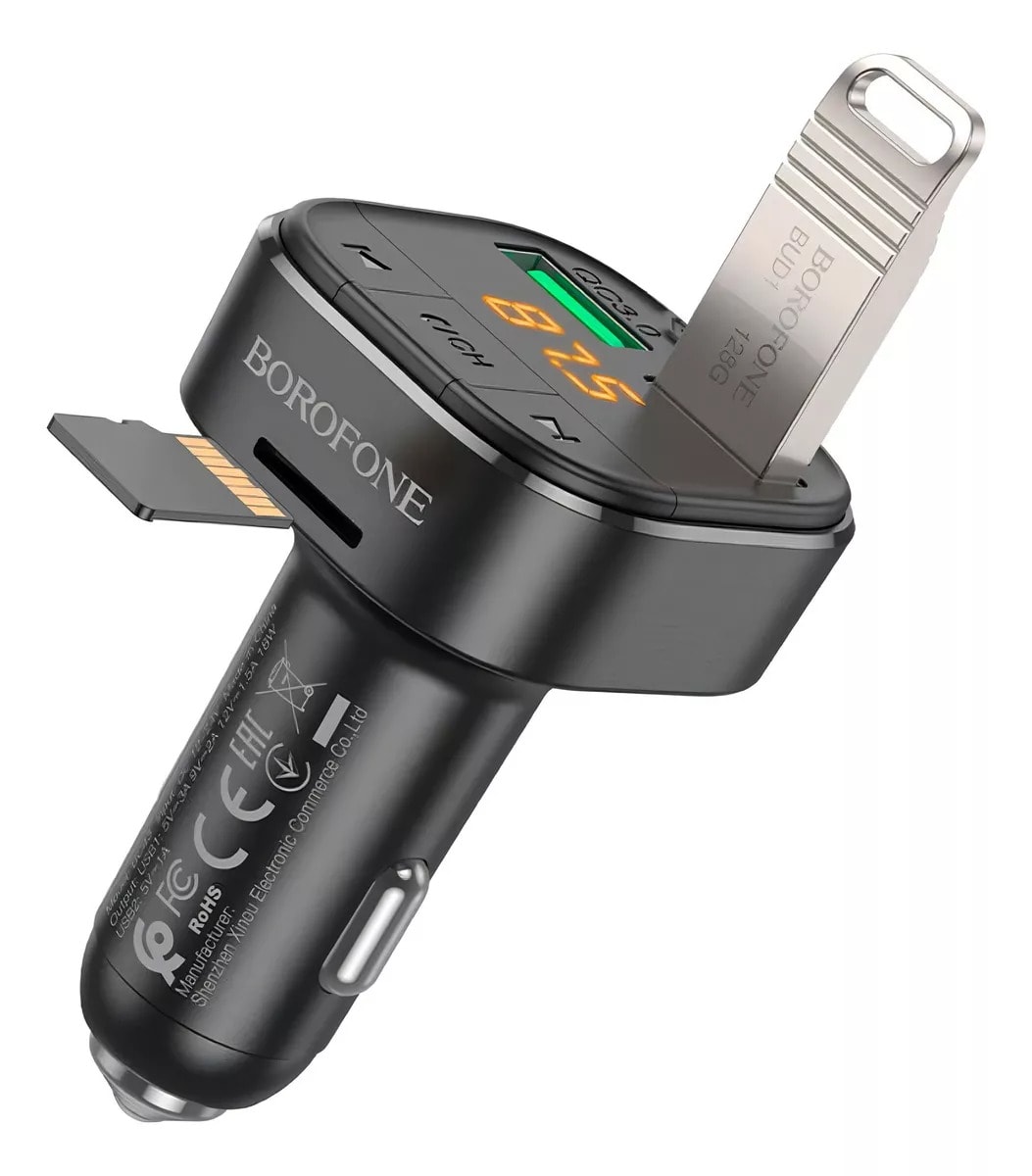 BOROFONE IN- CAR AUDIO WIRELESS FM TRANSMITTER 18W  BC432