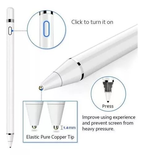 STYLUS PEN SUPERFINE NIB ACTIVE CAPACITIVE WHITE5