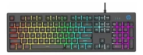 TECLADO GAMER HP K500F RGB MEMBRANA EN INGLES 0
