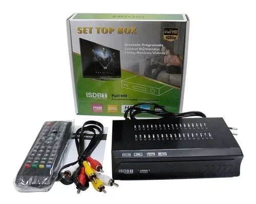 SET TOP BOX DECODIFICADOR SINTONIZADOR TV DIGITAL HD 1080p ISDBT3