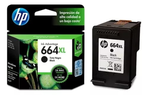 TINTA INK ADVANTAGE 664XL BLACK 8,5ML HP ORG3