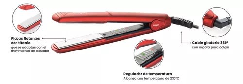 Alisador De Pelo Siegen SG-3510C14 Rojo5
