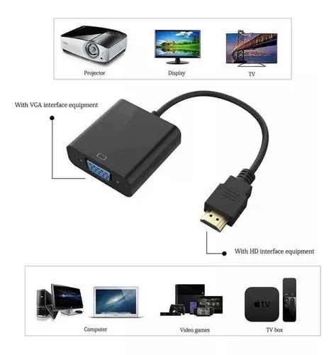 ADAPTADOR HDMI A VGA+ AUDIO OUTPUT4