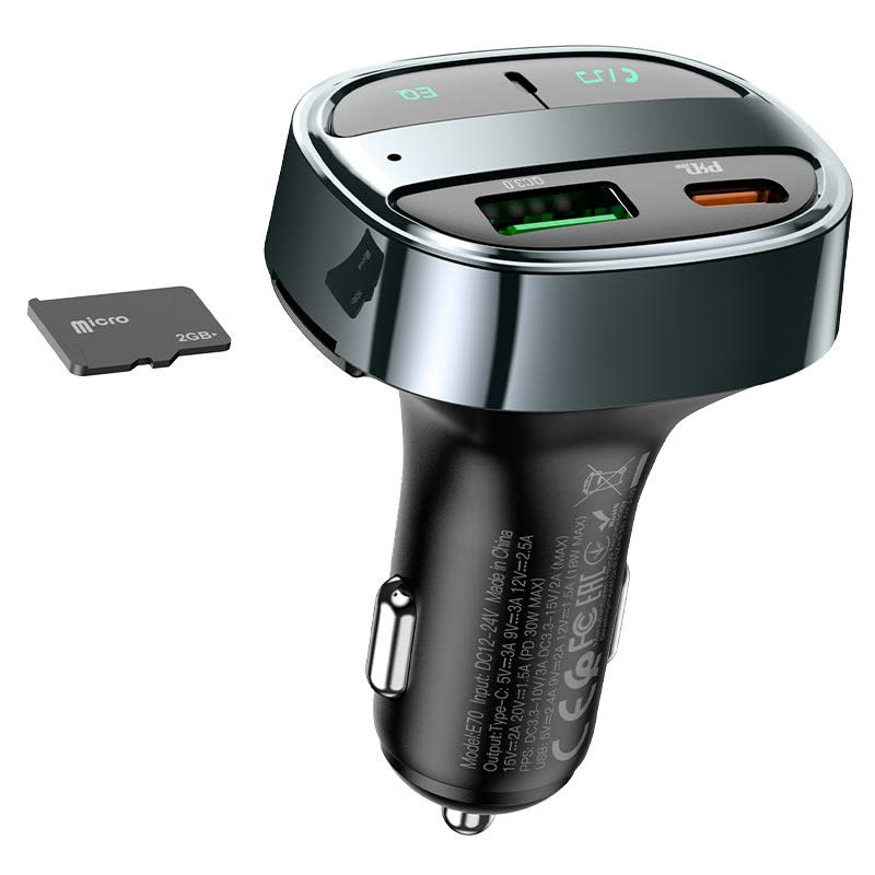 HOCO CHARGER FM TRANSMITTER E70 30W BT5.02
