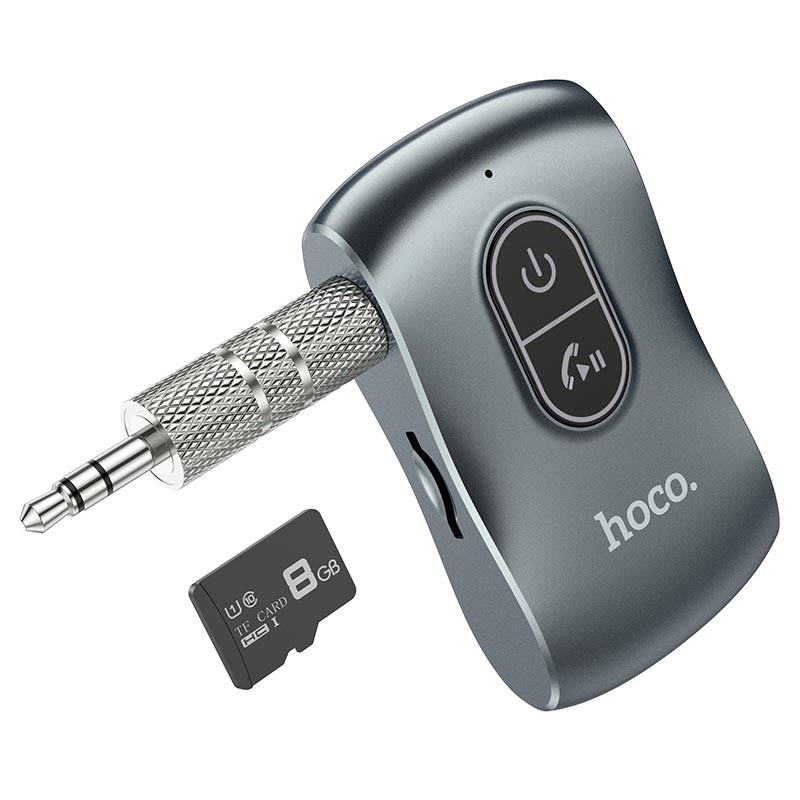HOCO. 2-IN-1 IN-CAR AUX WIRELESS RECEIVER/ TRANSMITTER5