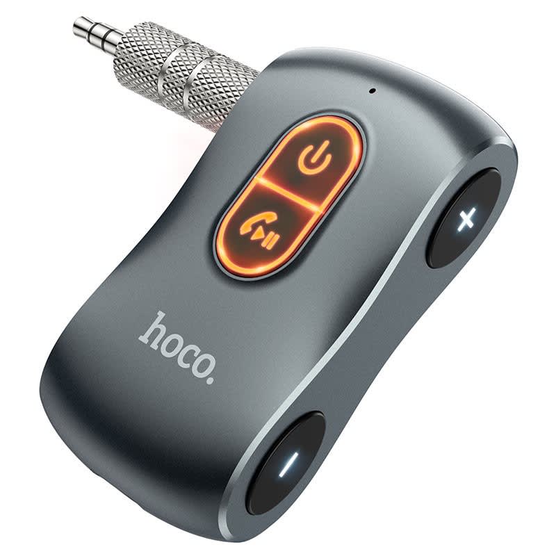 HOCO. 2-IN-1 IN-CAR AUX WIRELESS RECEIVER/ TRANSMITTER3