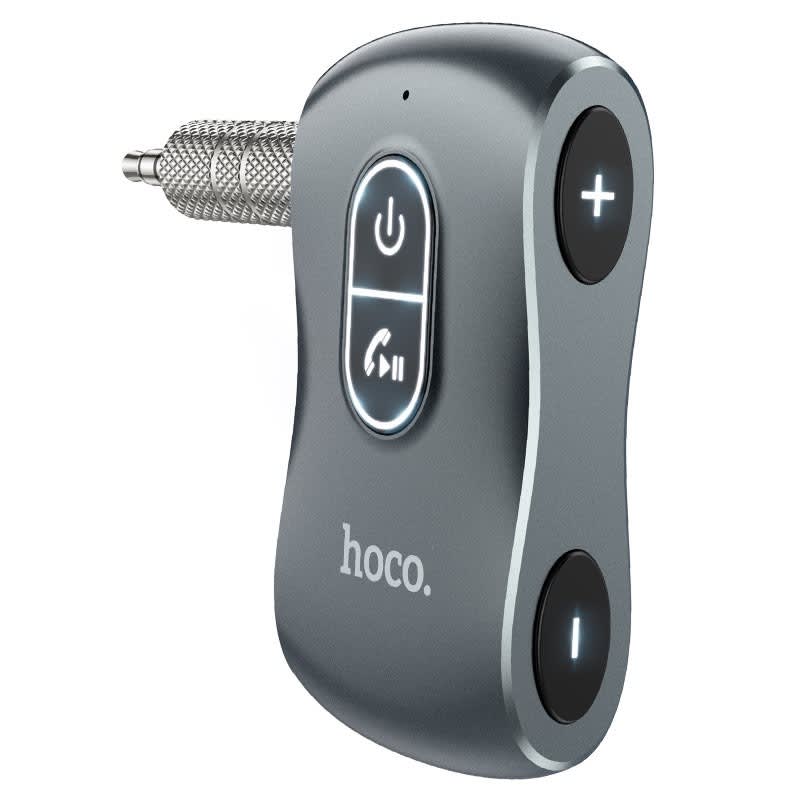 HOCO. 2-IN-1 IN-CAR AUX WIRELESS RECEIVER/ TRANSMITTER 0