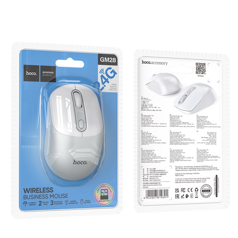 WIRELESS BUSINESS MOUSE GM28 2.4 HOCO3
