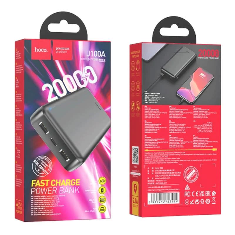 Hoco Powerbank J100A High-ranking 20.000mAh Negro2