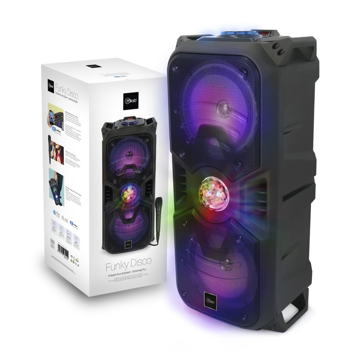 FUNKY DISCO PORTABLE SOUND SYSTEM MLAB 3000W 0
