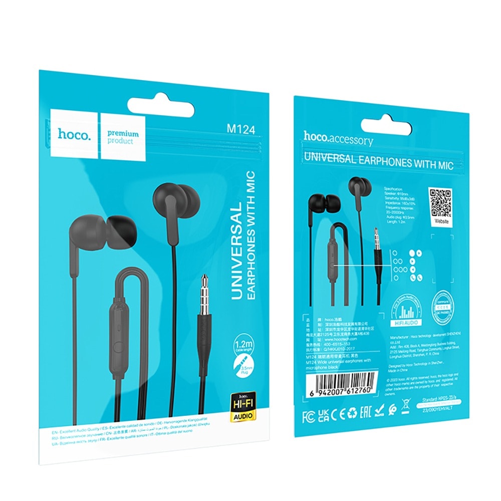 HOCO UNIVERSAL EARPHONES WITH MIC M1242