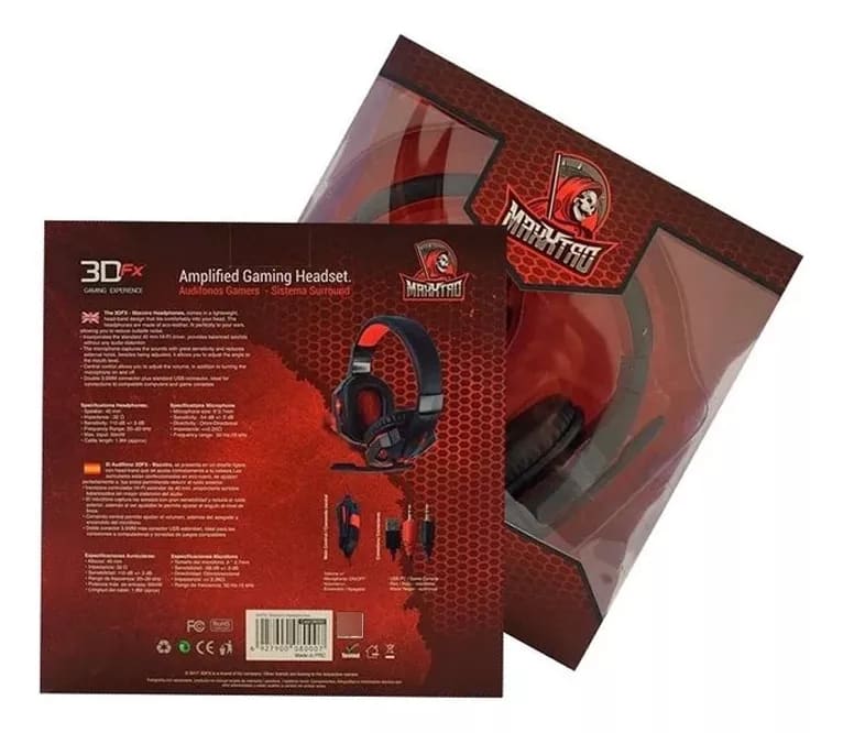 3D FX AUDIFONOS GAMERS MAXXTRO 3.5M USB3