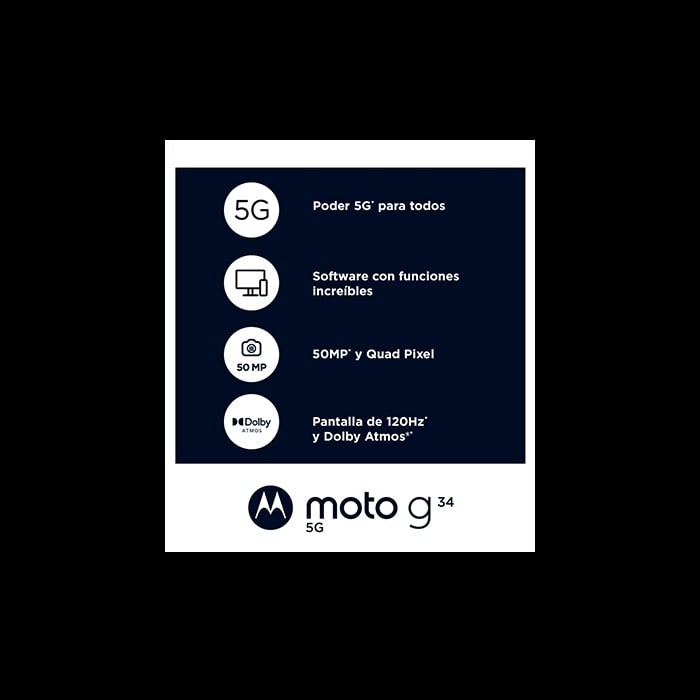 MOTOROLA G34 5G VERDE OCEANO 8+256GB IMEI 3562142674200707